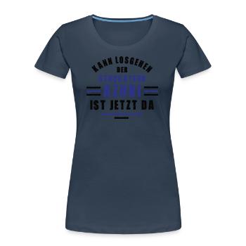 Azubi Stuckateur Lehre Ausbildung Stukkateur Lehre - Frauen Premium Bio T-Shirt - Navy - Vorne - Mia (176cm)