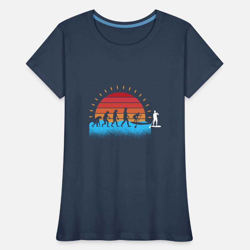 Evolution Stand Up Paddeling Frauen Premium Bio T-Shirt
