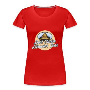 Best Cruise Director First Time Cruise Ship Trip - Women's Premium Organic T-Shirt - navy - Front - Mia (176cm)