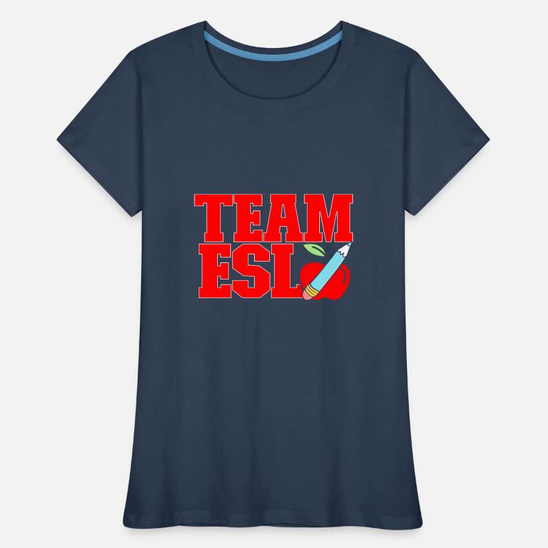 Professeur d’anglais langue seconde langue étrangère T-shirt bio Premium Femme