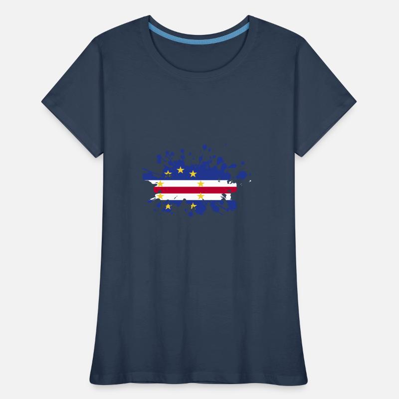 Drapeau du Cap-Vert Drapeau du Cap-Vert T-shirt bio Premium Femme