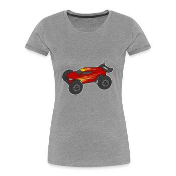RC Car Ferngesteuertes Auto - Frauen Premium Bio T-Shirt - Navy - Vorne - Mia (176cm)