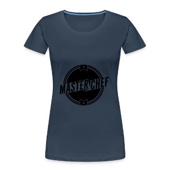 MEISTERKOCH 2 - Frauen Premium Bio T-Shirt - Navy - Vorne - Mia (176cm)