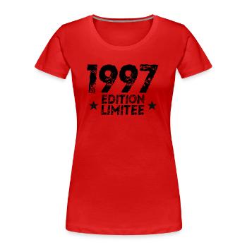 1997 Limited Edition Geburtstagsgeschenk!! - Frauen Premium Bio T-Shirt - Navy - Vorne - Mia (176cm)