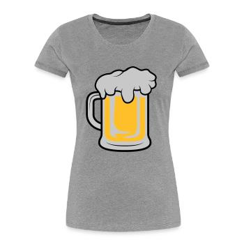 Maßkrug Bière - T-shirt bio Premium Femme - bleu marine - Devant - Mia (176cm)