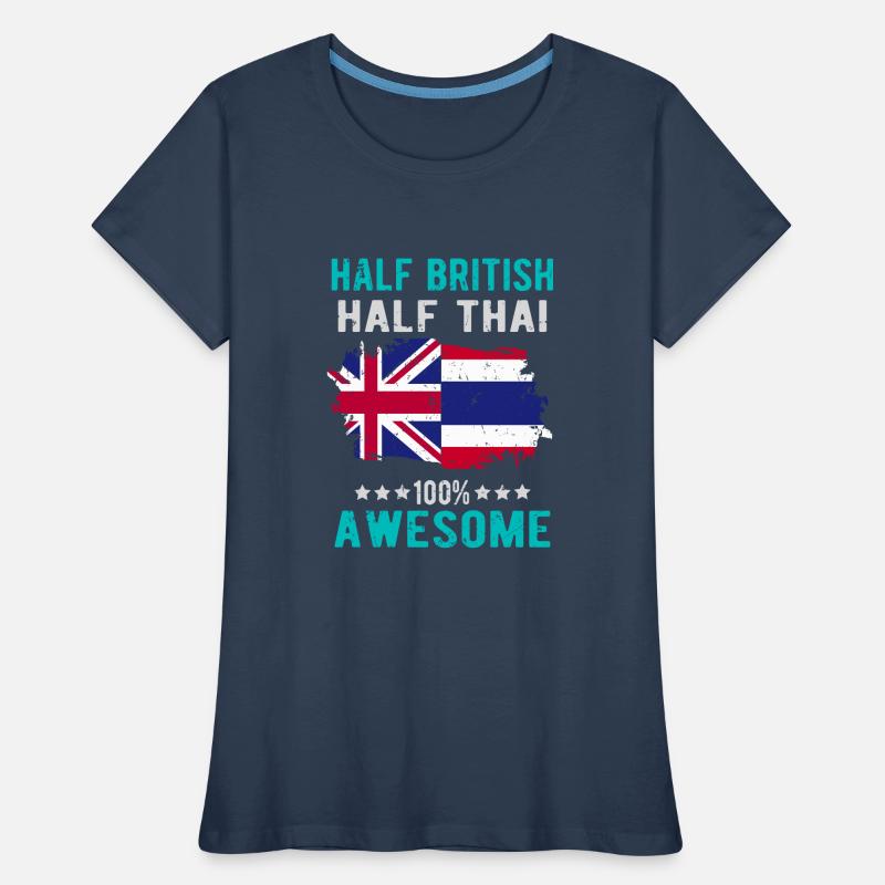 Half British Half Thai Women's Premium Organic T-Shirt