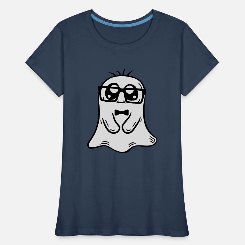 Kleiner Nerd Geist Comic Frauen Premium Bio T-Shirt