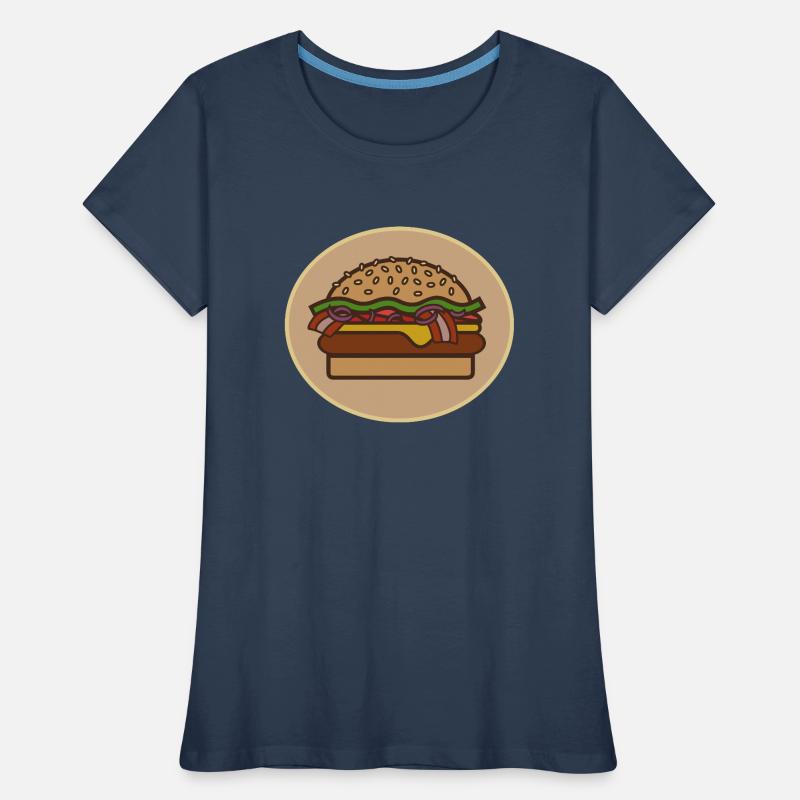Cheeseburger Frauen Premium Bio T-Shirt