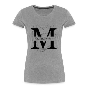 Mama 2025 Mom Wunschkind Kind Schwangerschaft - Frauen Premium Bio T-Shirt - Navy - Vorne - Mia (176cm)