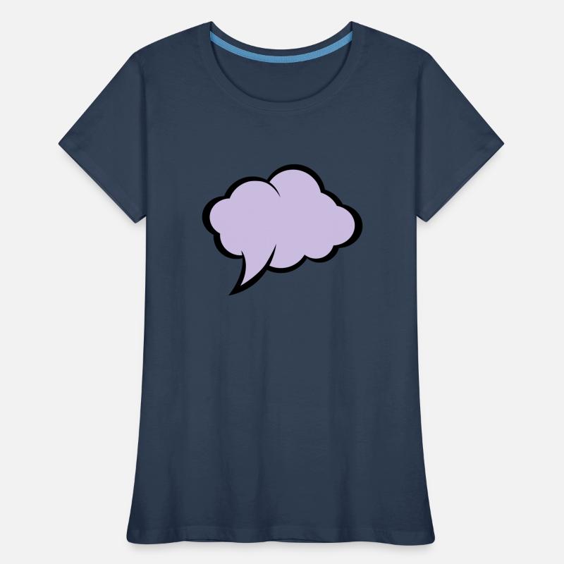 Comic Sprechblase Frauen Premium Bio T-Shirt