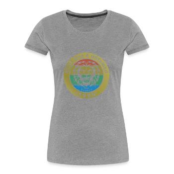 30ème Anniversaire Sauvage, libre et indompté depuis 08/1994 - T-shirt bio Premium Femme -  - Devant - Mia (176cm)