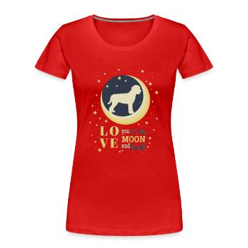 Italian Truffle Dog Dog T-Shirt Gift - Women's Premium Organic T-Shirt - navy - Front - Mia (176cm)
