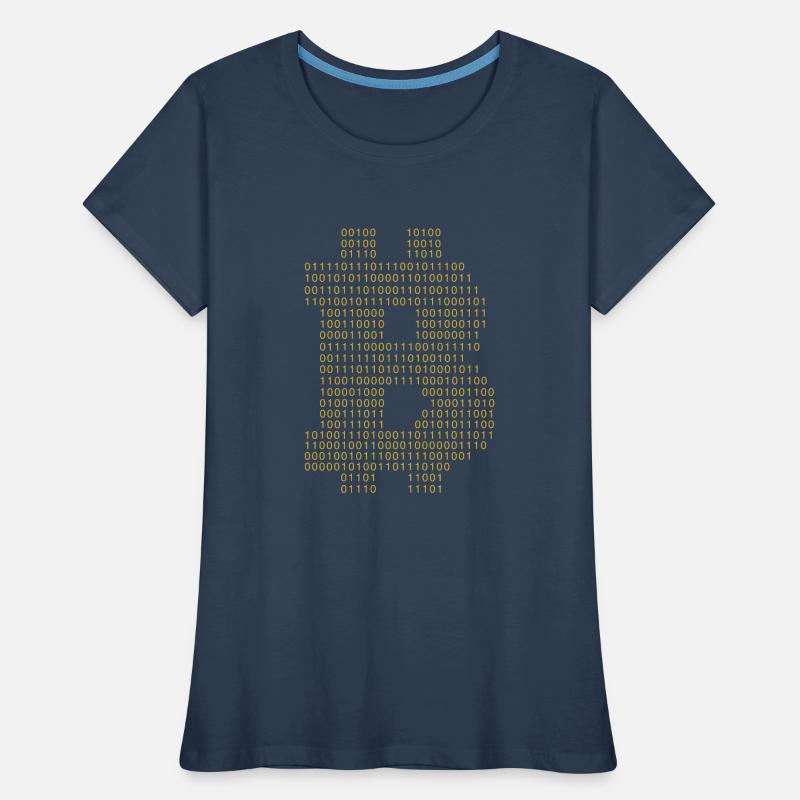 Bitcoin Code Blockchain Cryptocurrency HODL Women's Premium Organic T-Shirt