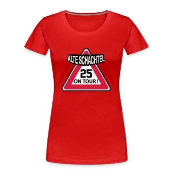 25 - Women's Premium Organic T-Shirt - navy - Front - Mia (176cm)