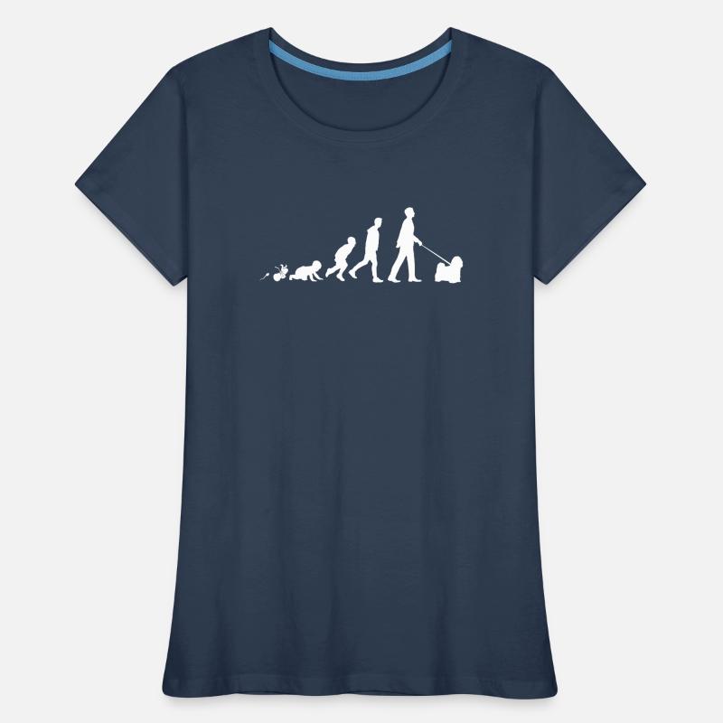 Tibetan Terrier Geschenke Grow Evolution Mann Frauen Premium Bio T-Shirt