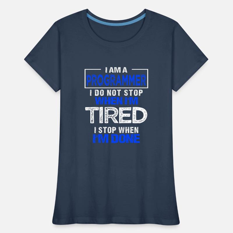 Progammierer Geschenk Programmiererin Developer Frauen Premium Bio T-Shirt
