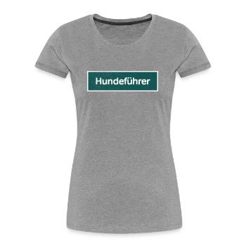 Hundeführer - Frauen Premium Bio T-Shirt - Navy - Vorne - Mia (176cm)