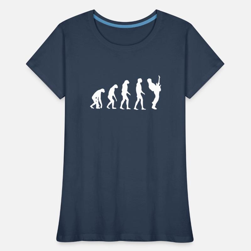 Guitar Player Evolution Women's Premium Organic T-Shirt