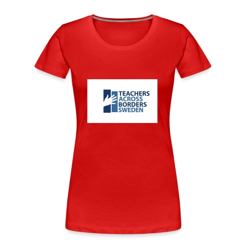 Teachers across borders logga - Ekologisk premium-T-shirt dam
