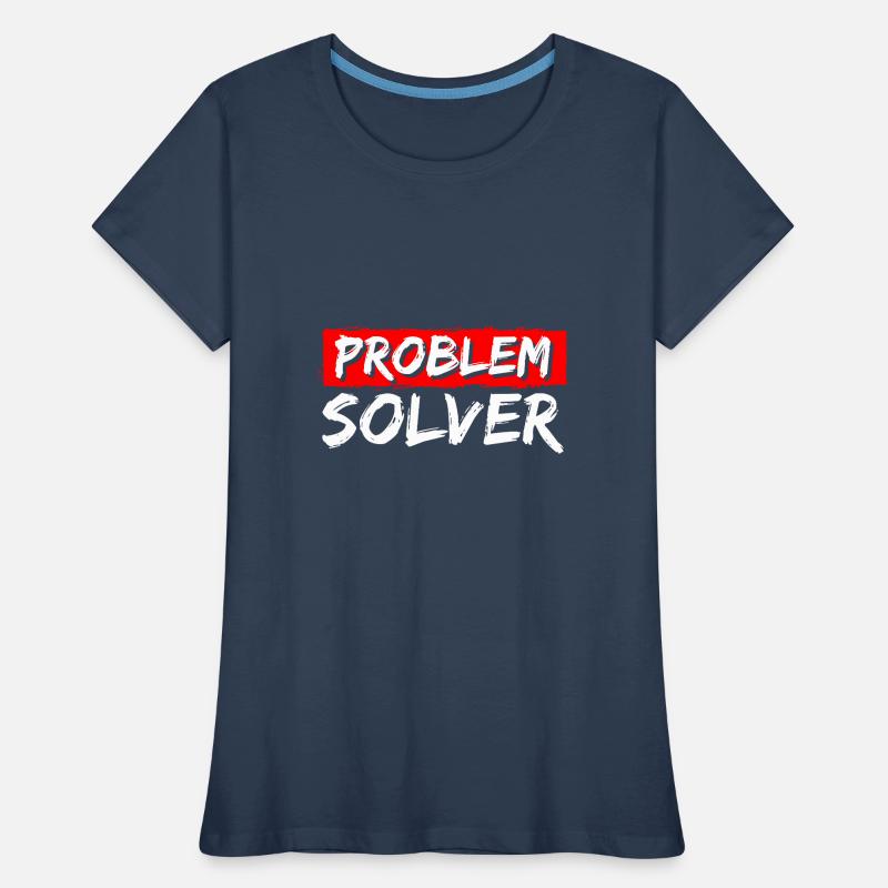 Solution Drôle Pas de problème T-shirt bio Premium Femme