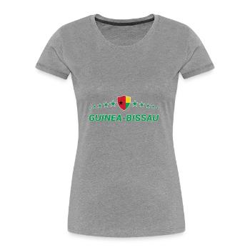 Guinée-Bissau - T-shirt bio Premium Femme - bleu marine - Devant - Mia (176cm)