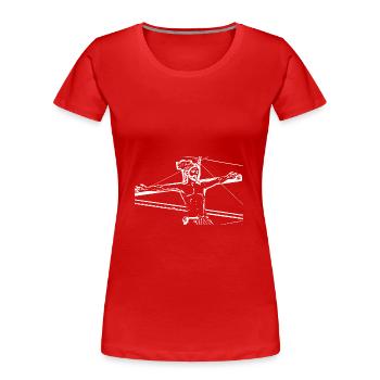 Jesus Christ Cross Easter - Women's Premium Organic T-Shirt - navy - Front - Mia (176cm)