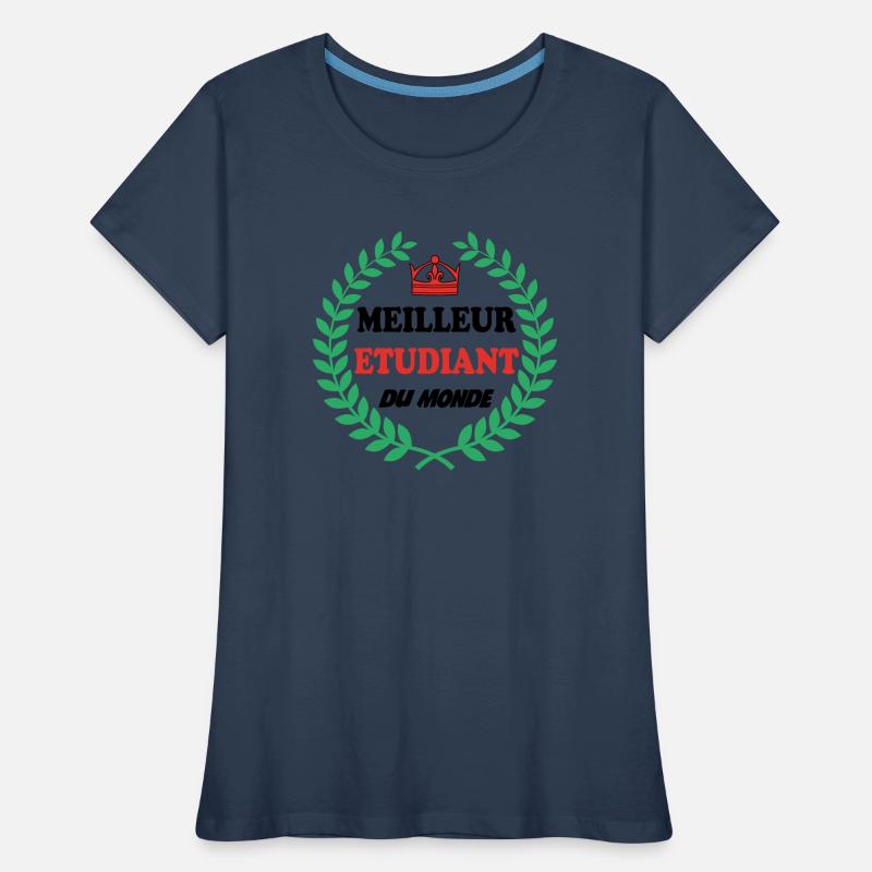 BESTER STUDENT DER WELT Frauen Premium Bio T-Shirt