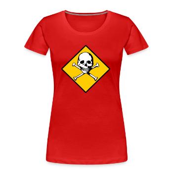 Skull and bones - Women's Premium Organic T-Shirt - navy - Front - Mia (176cm)
