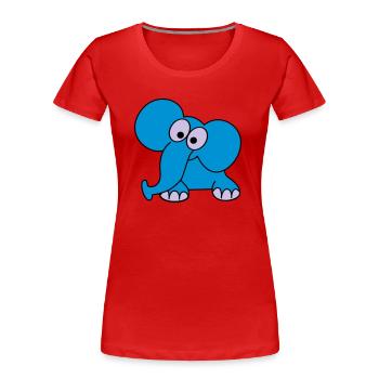 elefant - Frauen Premium Bio T-Shirt - Navy - Vorne - Mia (176cm)