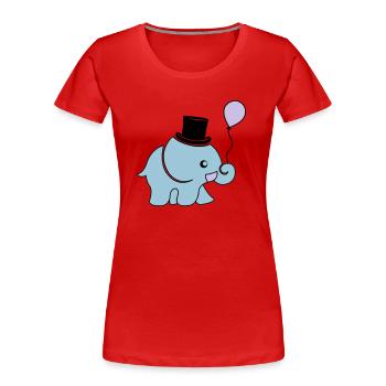 elefant_artist_002 - Frauen Premium Bio T-Shirt - Navy - Vorne - Mia (176cm)