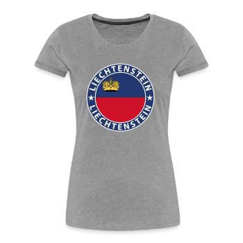 Liechtenstein - Frauen Premium Bio T-Shirt - Navy - Vorne - Mia (176cm)