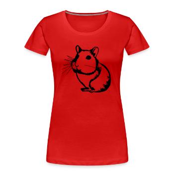 Hamster Cute Animal Rodent Animals Pet Vector 5 - Women's Premium Organic T-Shirt - navy - Front - Mia (176cm)