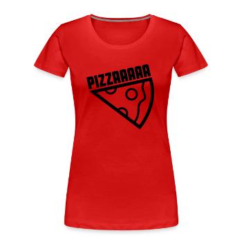 pizzaaaa - T-shirt bio Premium Femme - bleu marine - Devant - Mia (176cm)