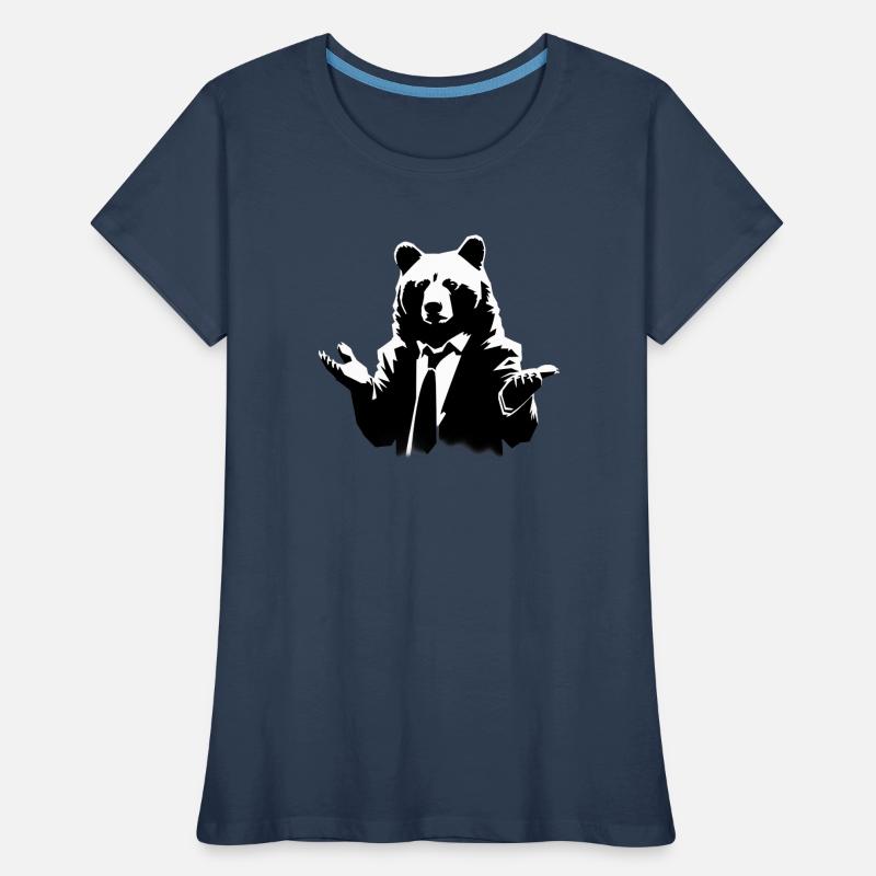 Explainer Bear can't explain it either Women's Premium Organic T-Shirt