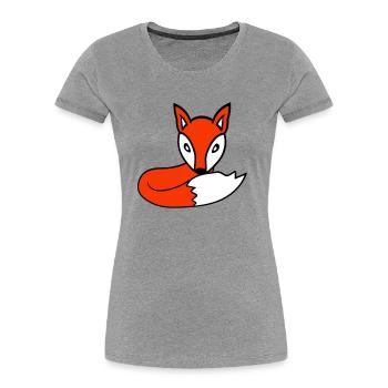 Fuchs Rotfuchs Wald Tier Schlauer Süßer Wild Hund - Frauen Premium Bio T-Shirt - Navy - Vorne - Mia (176cm)