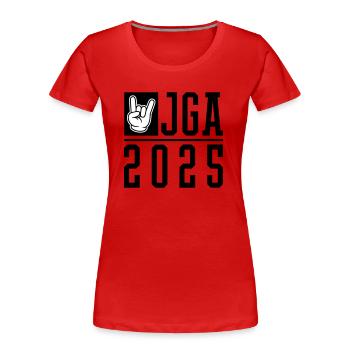 Jga 2025 Junggesellenabschied Party - Frauen Premium Bio T-Shirt - Navy - Vorne - Mia (176cm)