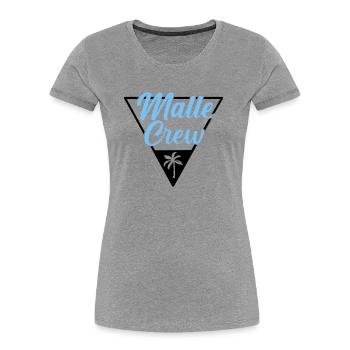 Malle Crew Mallorca - T-shirt bio Premium Femme - bleu marine - Devant - Mia (176cm)