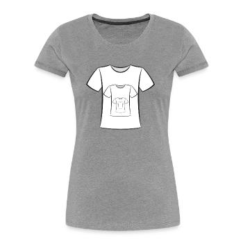T-shirt - Frauen Premium Bio T-Shirt - Navy - Vorne - Mia (176cm)