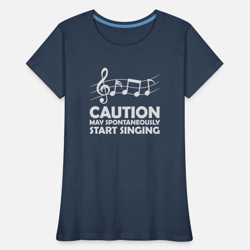 may spontaneously start singing Women's Premium Organic T-Shirt