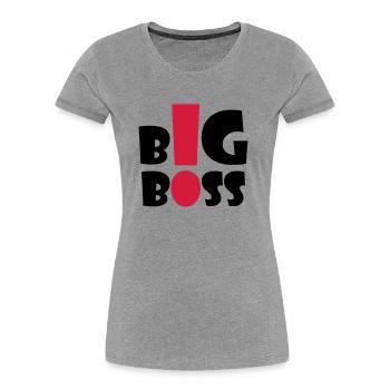 big_boss_2c - Women's Premium Organic T-Shirt - navy - Front - Mia (176cm)