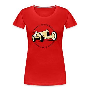 Car garage - T-shirt bio Premium Femme - bleu marine - Devant - Mia (176cm)