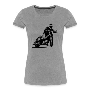 Speedway Racing - Frauen Premium Bio T-Shirt - Navy - Vorne - Mia (176cm)