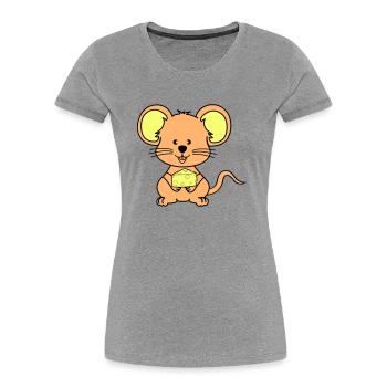 Mouse Comic - Women's Premium Organic T-Shirt - navy - Front - Mia (176cm)