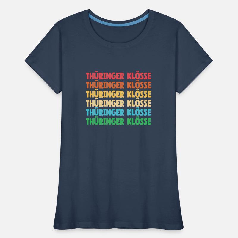 Cuisine allemande, boulettes, Thuringe, dialecte, dialecte T-shirt bio Premium Femme