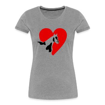 Paint Horse - Frauen Premium Bio T-Shirt - Navy - Vorne - Mia (176cm)