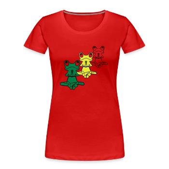 Frog yoga meditation relaxation - Women's Premium Organic T-Shirt - navy - Front - Mia (176cm)