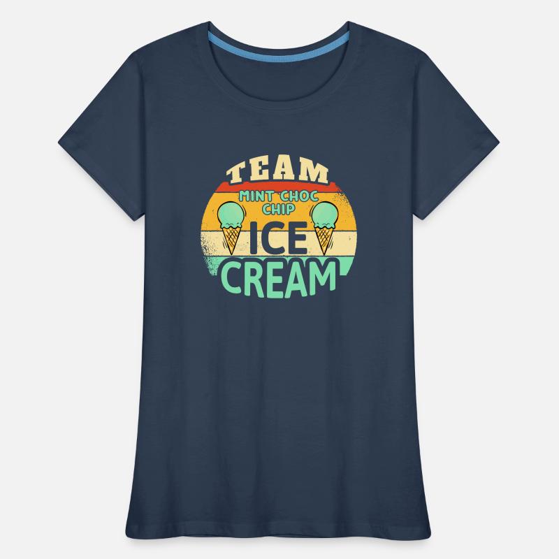 Team Mint Choc Eiswaffel Eiscreme Eis Frauen Premium Bio T-Shirt