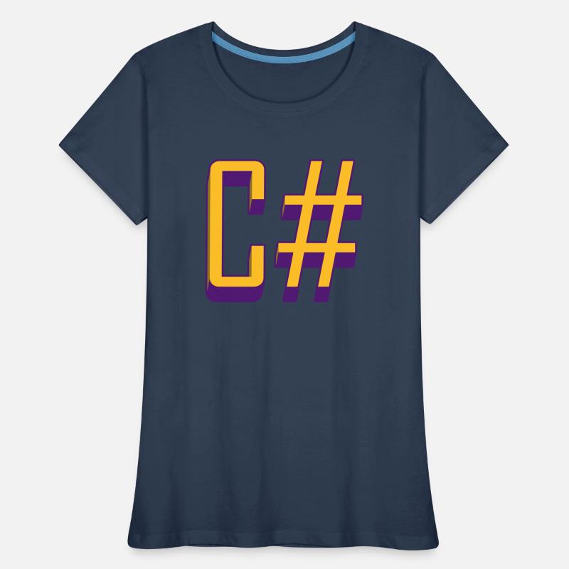 Programmiersprachen: C # / C sharp (Classic) Frauen Premium Bio T-Shirt