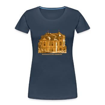 Dornburg Schloss Rennaicance Camburg Thuringe - T-shirt bio Premium Femme - bleu marine - Devant - Mia (176cm)