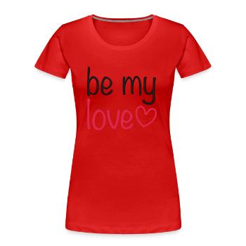 be my love - Frauen Premium Bio T-Shirt - Navy - Vorne - Mia (176cm)